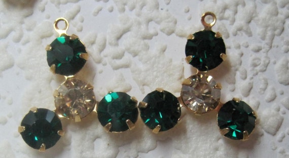 Swarovski Crystal Emerald 5 Stone 21x18mm Multi 1 Ring Setting From Qsettings On Etsy Studio