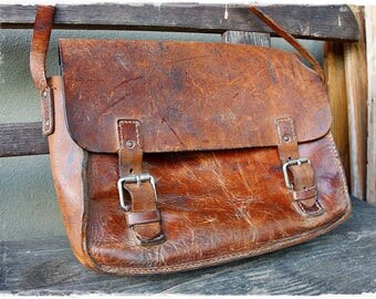 leather bag vintage for notebook