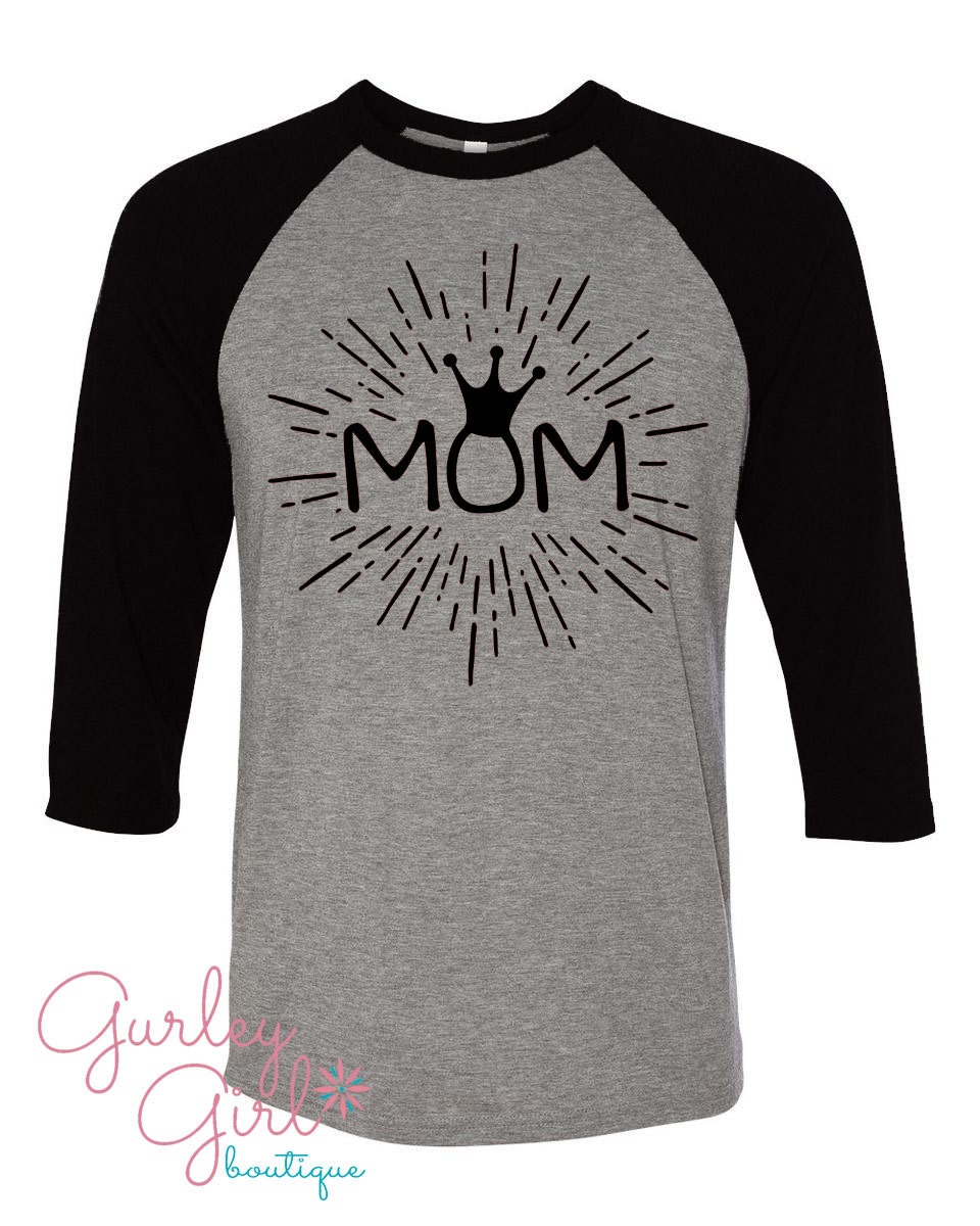 Funny Mom Shirts, - Mom Gray Graphic Tee