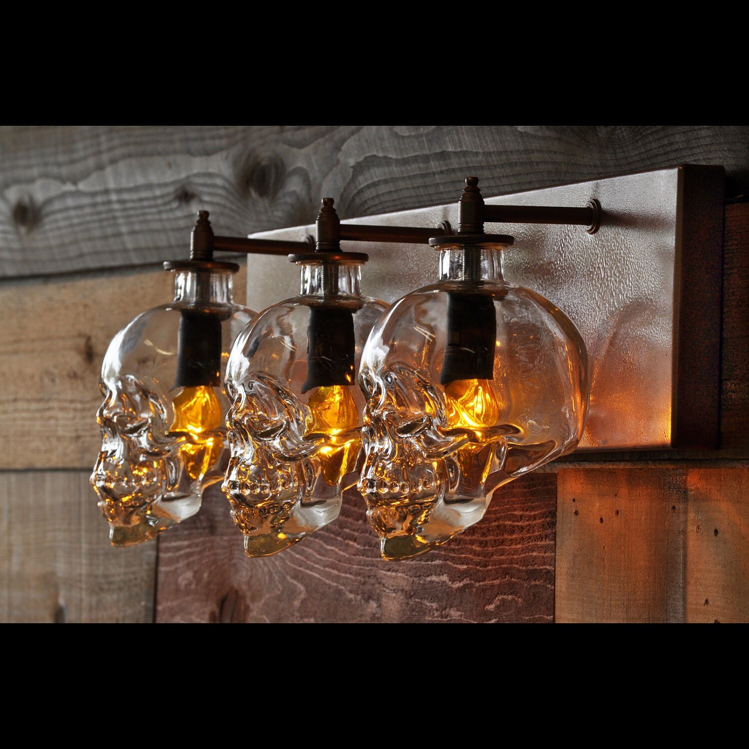 Crystal Head Vodka 3Light Bathroom Vanity Sconce