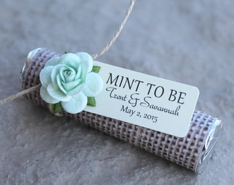 ON SALE Mint wedding Favors Set of 50 mint by BabyEssentialsByMel