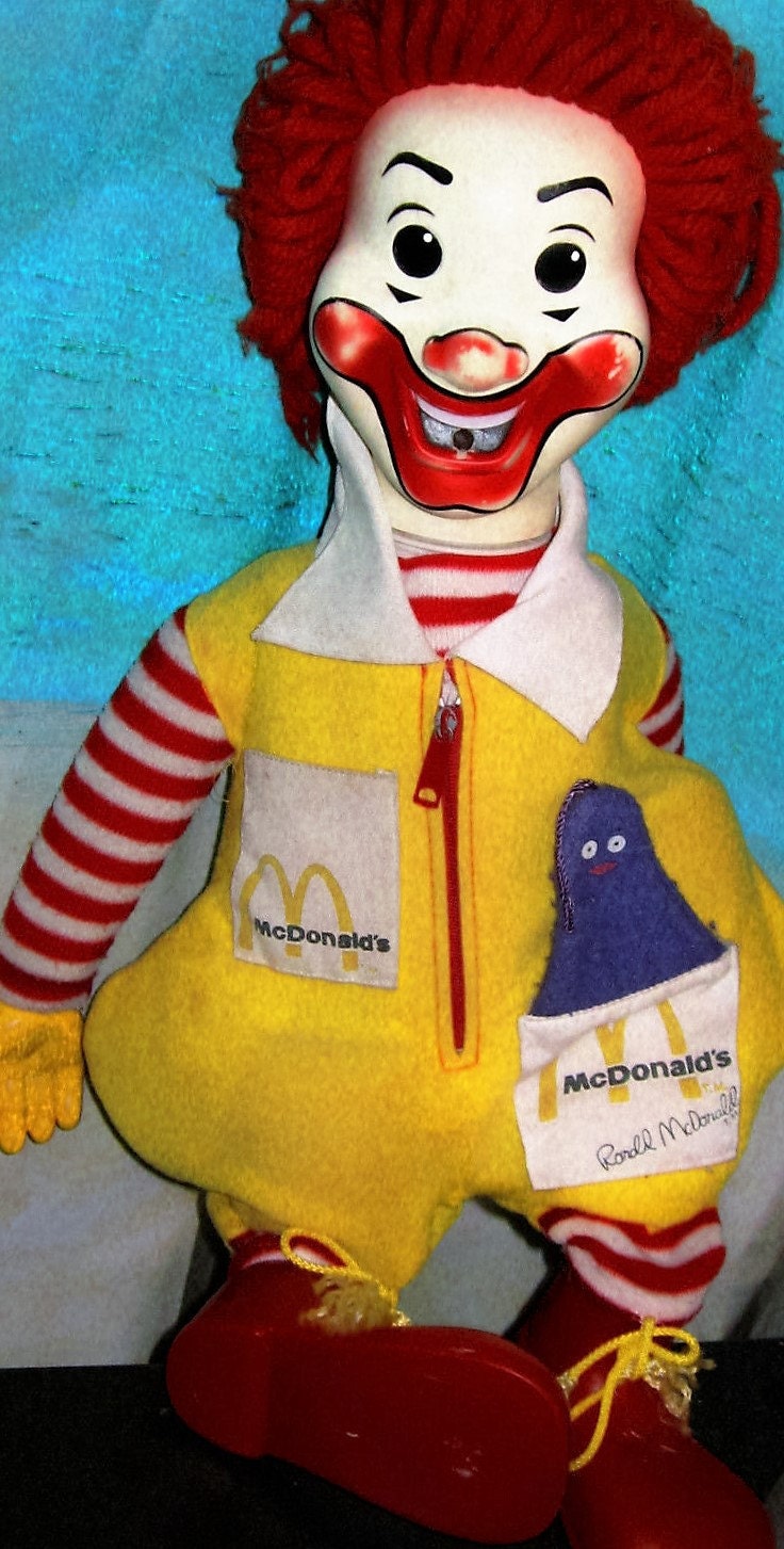 original ronald mcdonald stuffed doll