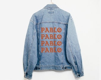 Pablo Kanye West Yeezy Yeezus Vintage Denim Jacket