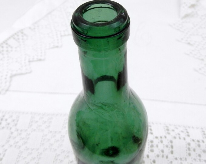Small Antique French Blown Glass Half Wine Bottle, Fillette, Demi, Farmhouse, Country Decor, Kitchen, Collectible, Man Cave, Vase,