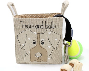 Dog Toy Basket, puppy toy basket, dog toy storage, dog toy bin, pooch gift, dog treats basket, dog gift, new puppy gift