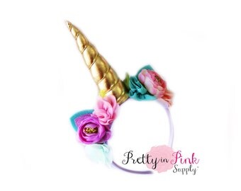Unicorn DIY Kit #341- DIY Kit- Unicorn Headband- Kit- Rainbow Headband- Unicorn Headband