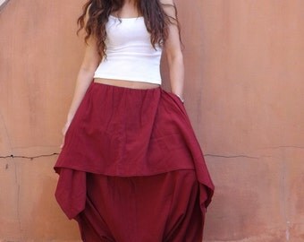 Harem Pants ...Yoga Wear...Dance Wear...Color Red