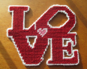 Valentine's Day Love Plastic Canvas PDF