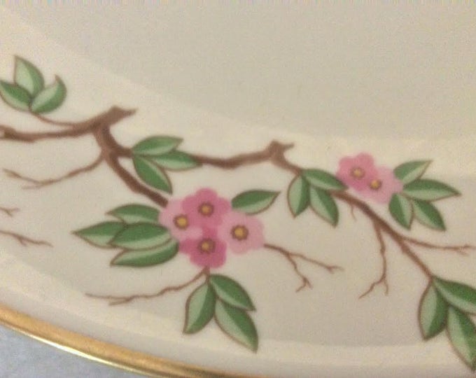 Franciscan Woodside Oval Serving Platter, Vintage Floral Fine China Platter