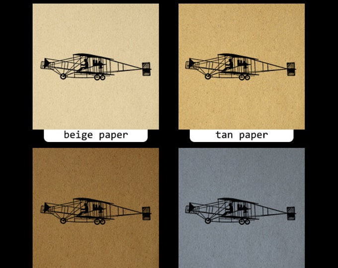 Digital Printable Antique Airplane Graphic Flying Machine Plane Image Download Vintage Clip Art Jpg Png Eps HQ 300dpi No.3512