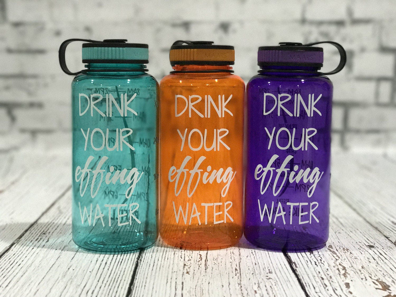 Personalized Water Bottle Water Intake Tracker Daily Water