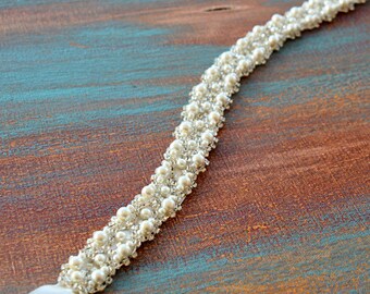 Pearl Wedding Belt, Bridal Belt, Sash Belt, Wedding Sash, Pearl Bridal Sash, Wedding Accessory