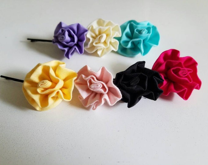 Two Rose Bobby Pins