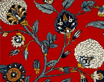 Items similar to Modern Floral Window Treatments. Blue Teal Pink ...