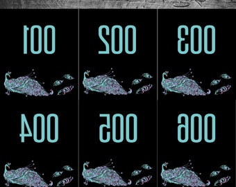 Lularoe LIVE SALE NUMBERS! Peacock 8.5 x 11 numbers. Instant Download, Leggings Consultants: Look like chalk! Digital!