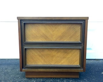 Mid-Century Brutalist Style Nightstand