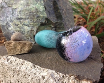 Happy Color Turquoise Glass Pipe