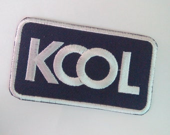 Embroidered KOOL Iron on Patch Badge (1 7/8"x 3 1/4")