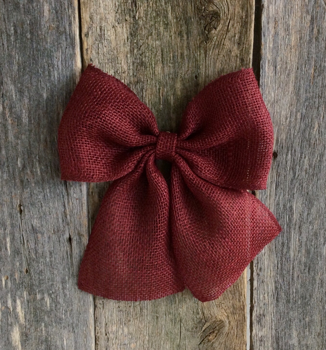 Dark Burgundy Burlap Bow Wreath Decor Front Door Bow Maroon
