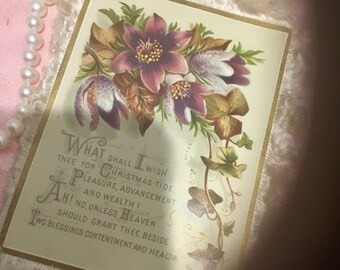 Gorgeous, Victorian Christmas Card