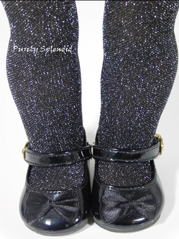 black sparkle tights baby