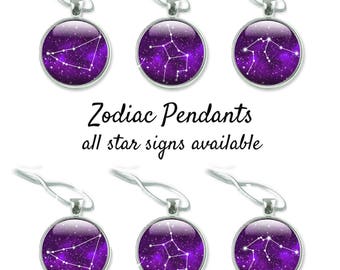 Star Sign Necklace - Constellation Jewelry - Zodiac Jewelry - Zodiac Necklace