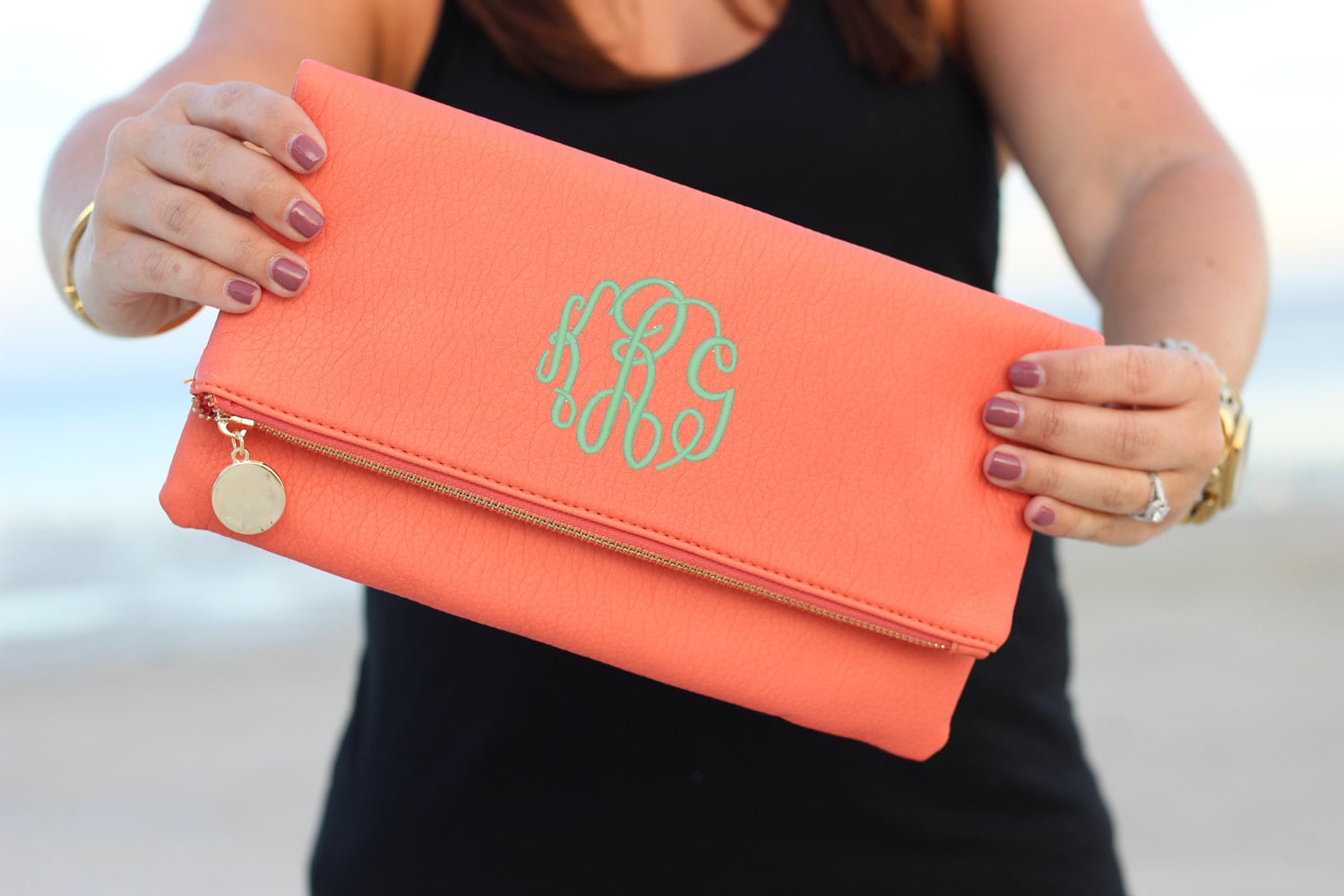 Monogrammed Clutch Purse | Envelope Clutch Purse | Bridesmaid Gift | Mother's Day Gift