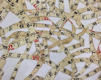 One Half Yard of Fabric Material - Measuring Tape