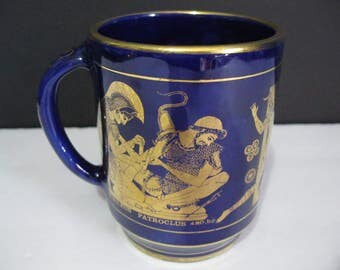 Vintage Greek Mug, Greek Heroes Mug, Greek Mythology Mug