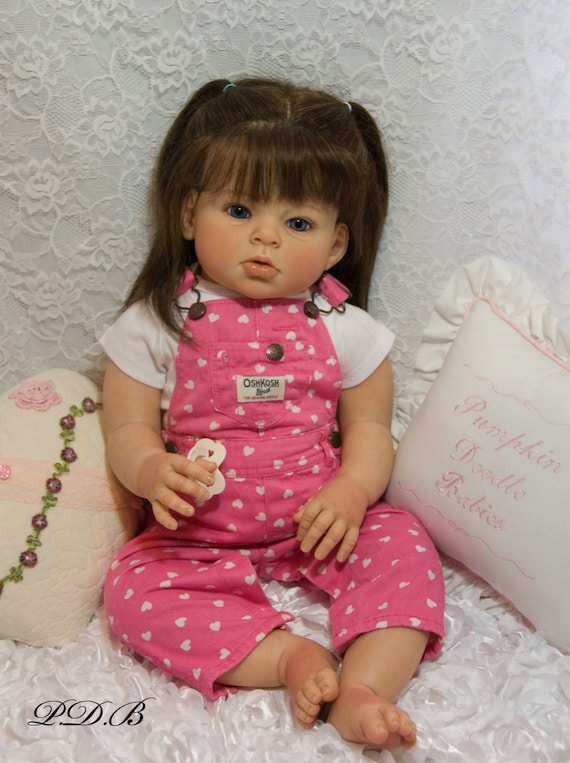 CUSTOM ORDER Reborn Toddler Doll Baby Girl by PumpkinDoodleBabies