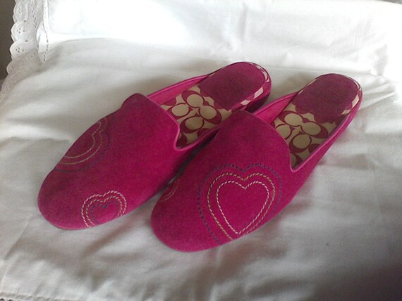coach ladies slippers