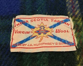 Vintage Wool Stadium Blanket/Nova Scotia Tartan/gift/stroller/picnic blanket/pampered pup/boating