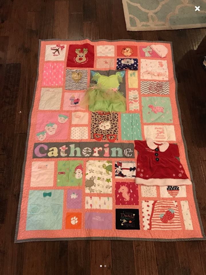 Baby Memory Quilt First Year Memory Quilt Toddler Memory