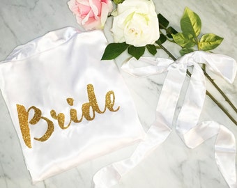Bridal Robe, Bride Robe, Bride to be Robe, wedding day robe