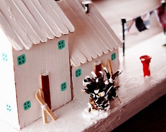 Driftwood Houses, Driftwood Cottage,Winter Scene,Mountain cabin,tiny cabin,winter cabin