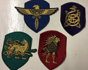 Ilvermorny Harry Potter House Patches.