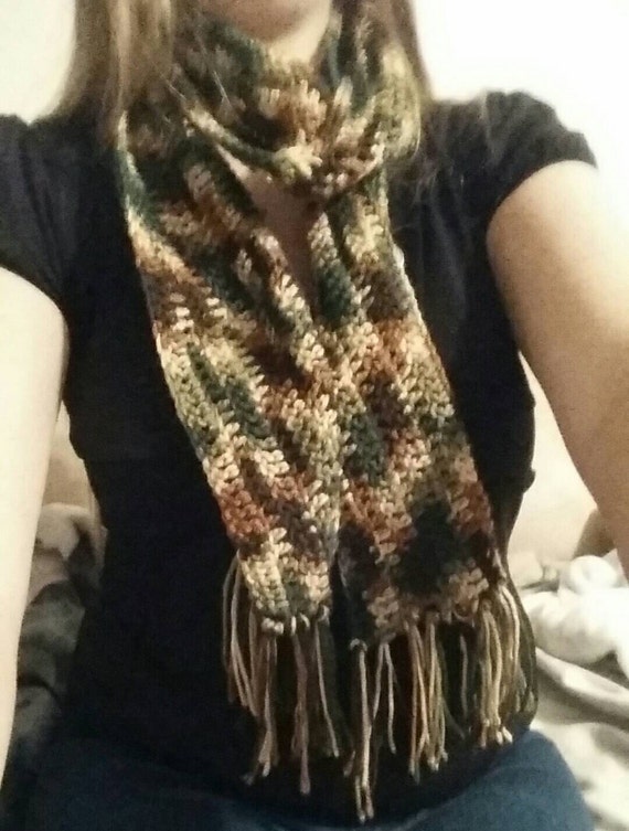 Handmade crocheted scarf