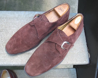 Zelli Used Brown Suede Leather Oxfords 12
