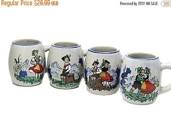 MIP Set Of 4 German Shepherd Shot Glasses - 1.75oz Real Glass Shot Cups For Dog Lovers & Collectors