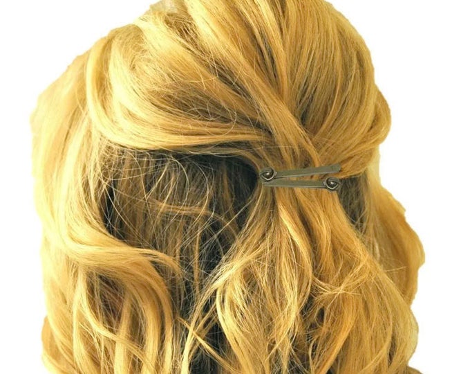 Rubbed Bronze Bobby Pins // Vintage Viking HairPin // Hair Accessory Clips // Bridal Hair Pin // Hair Jewelry // Hair Ornament