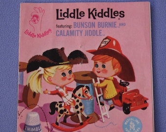 Vintage Liddle Kiddles Calamity Jiddle Bunson Burnie Booklet, EXC