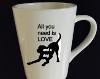Download all you need is love and a dog - Etsy