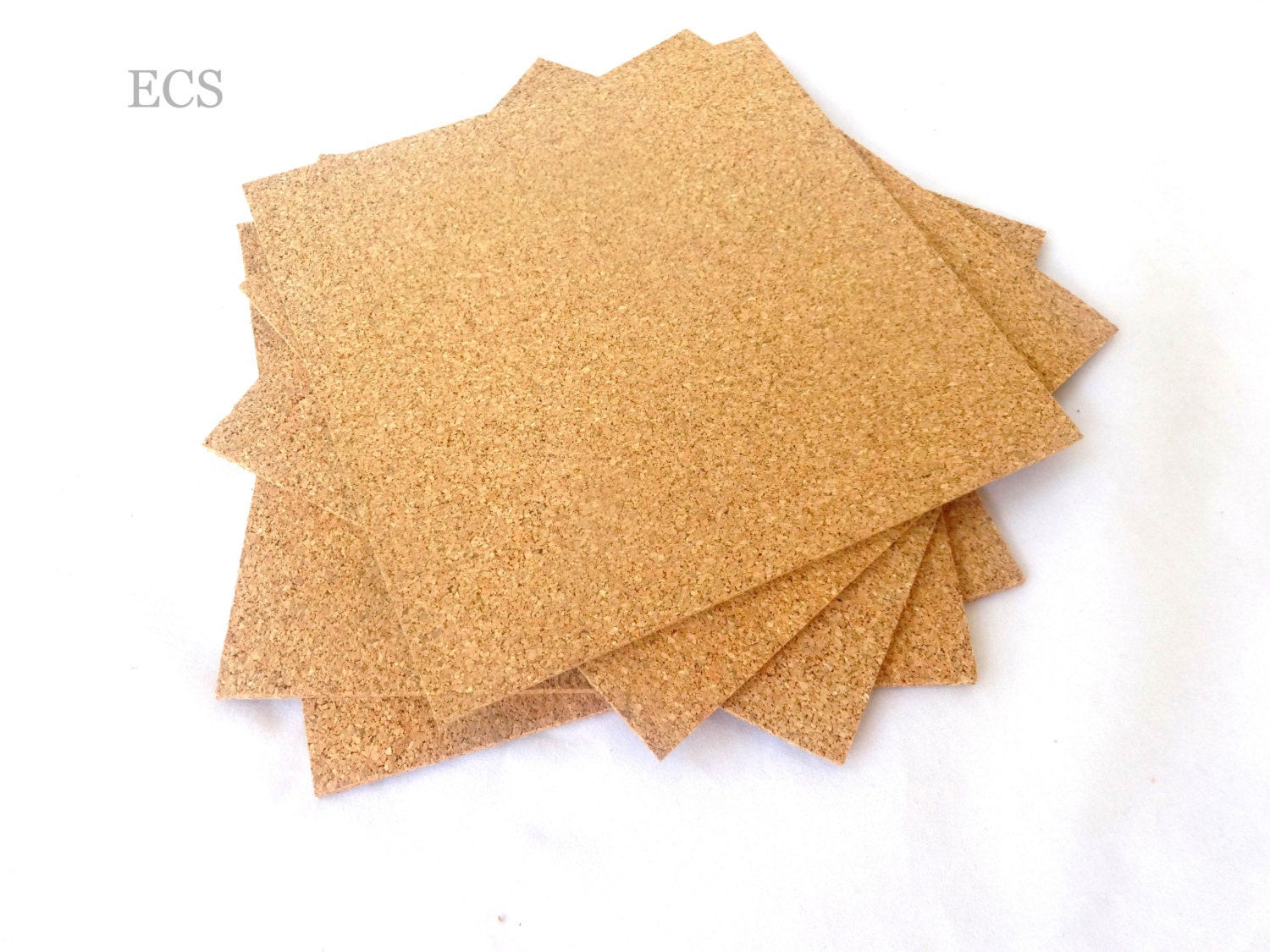 Cork Squares Self Adhesive 6 x 6 Pack of 16