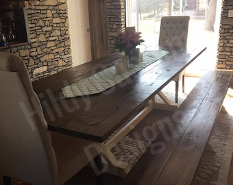 Rustic Farmhouse Table, Farmhouse Table, Country Table, Family Table, Custom Farmhouse Table, LOCAL PICK UP Ohio, Indiana, Kentucky