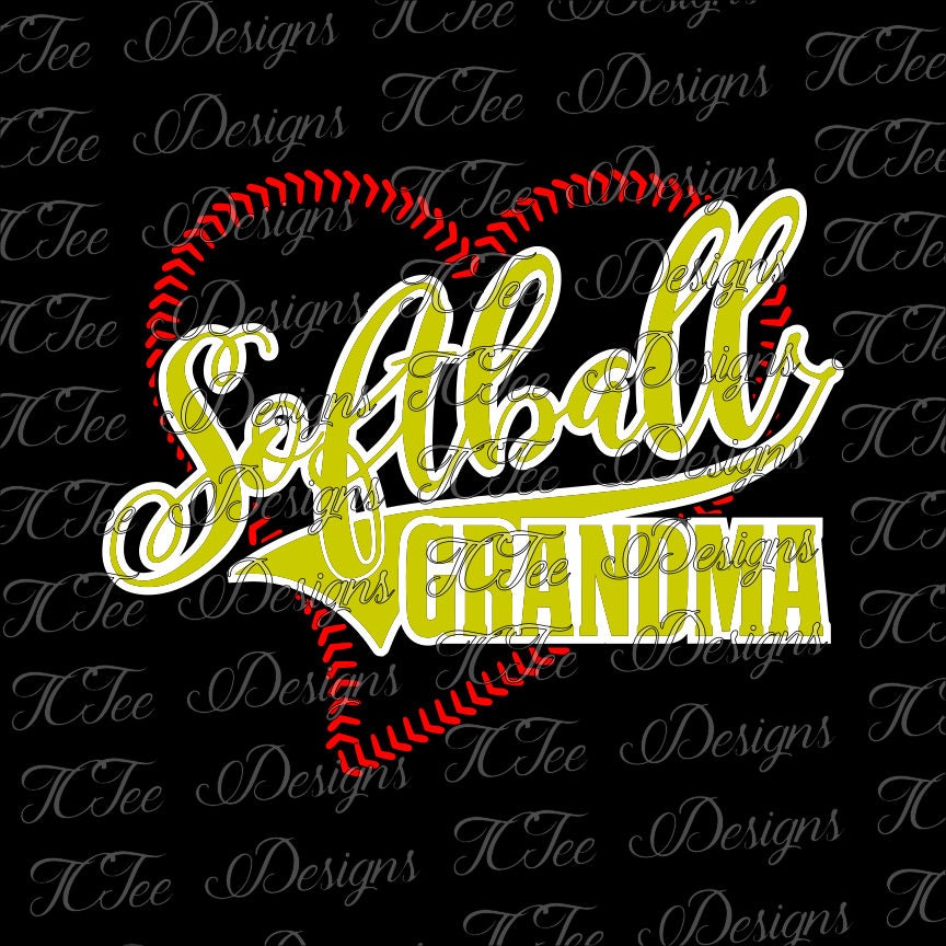 Download Softball Grandma - SVG Design Download - Vector Cut File ...