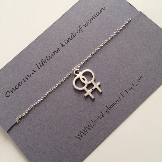 Woman symbol necklace Clearance