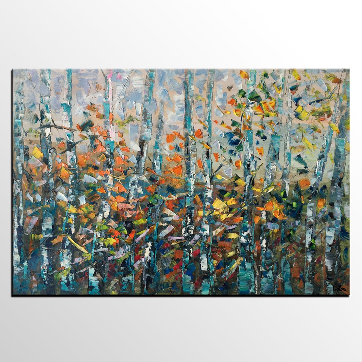 Oil Painting Canvas Painting Landscape Painting Forest Tree