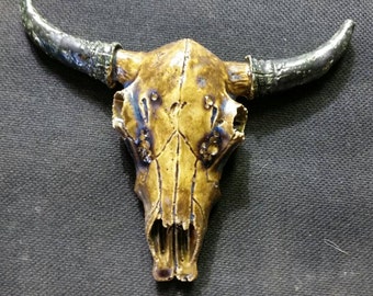 Ceramic cow skull | Etsy