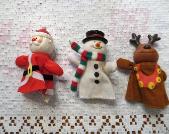 Christmas Finger Puppets - Set of 3