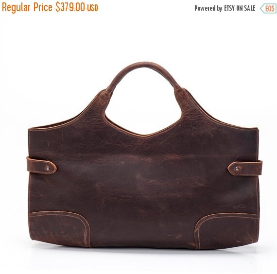 Brown Leather Tote Bag / Women Handbag / by EllenRubenBagsShoes